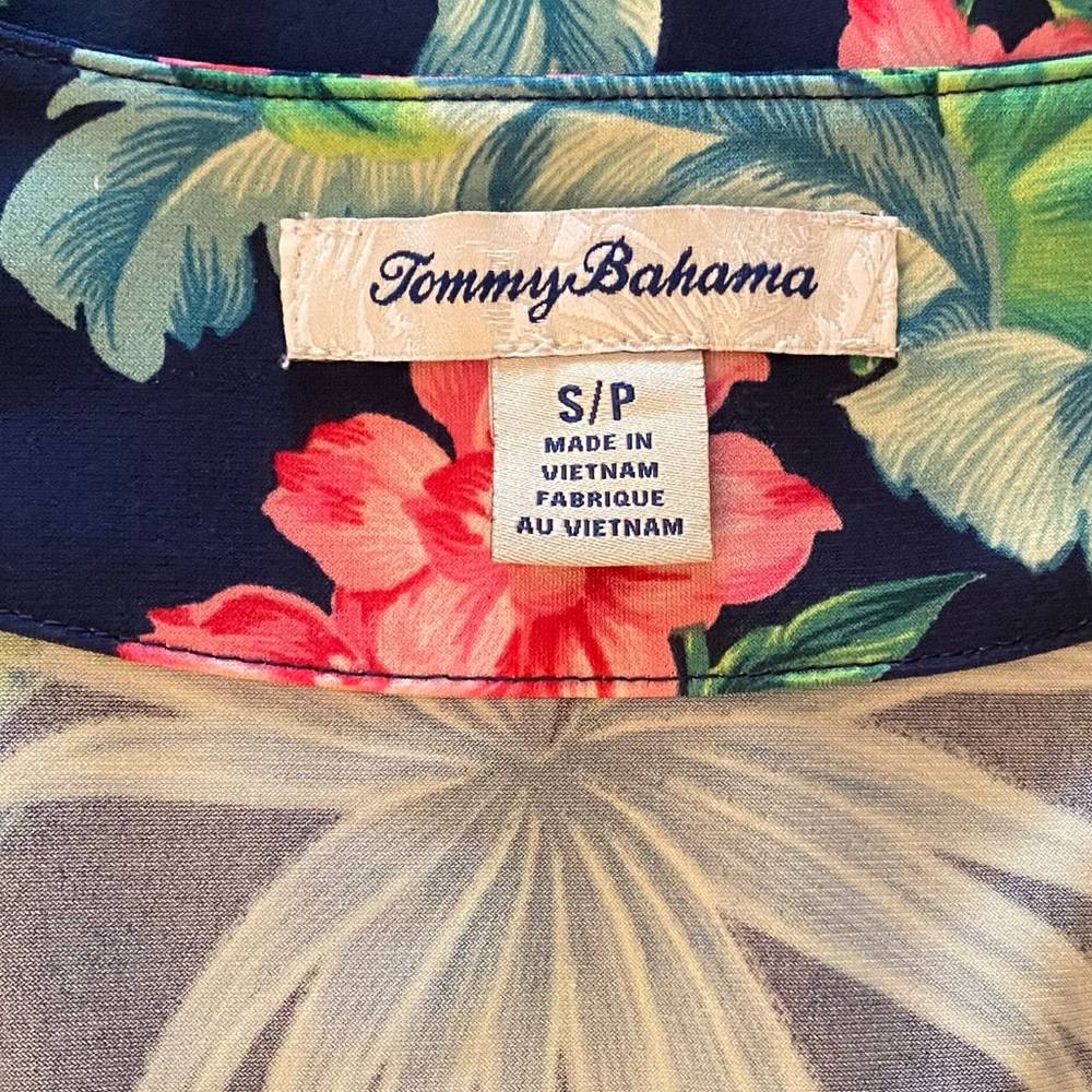 TOMMY BAHAMA Clara Floral Isle Sleeveless Faux-Wrap Maxi Dress • Size Small - Picture 8 of 8
